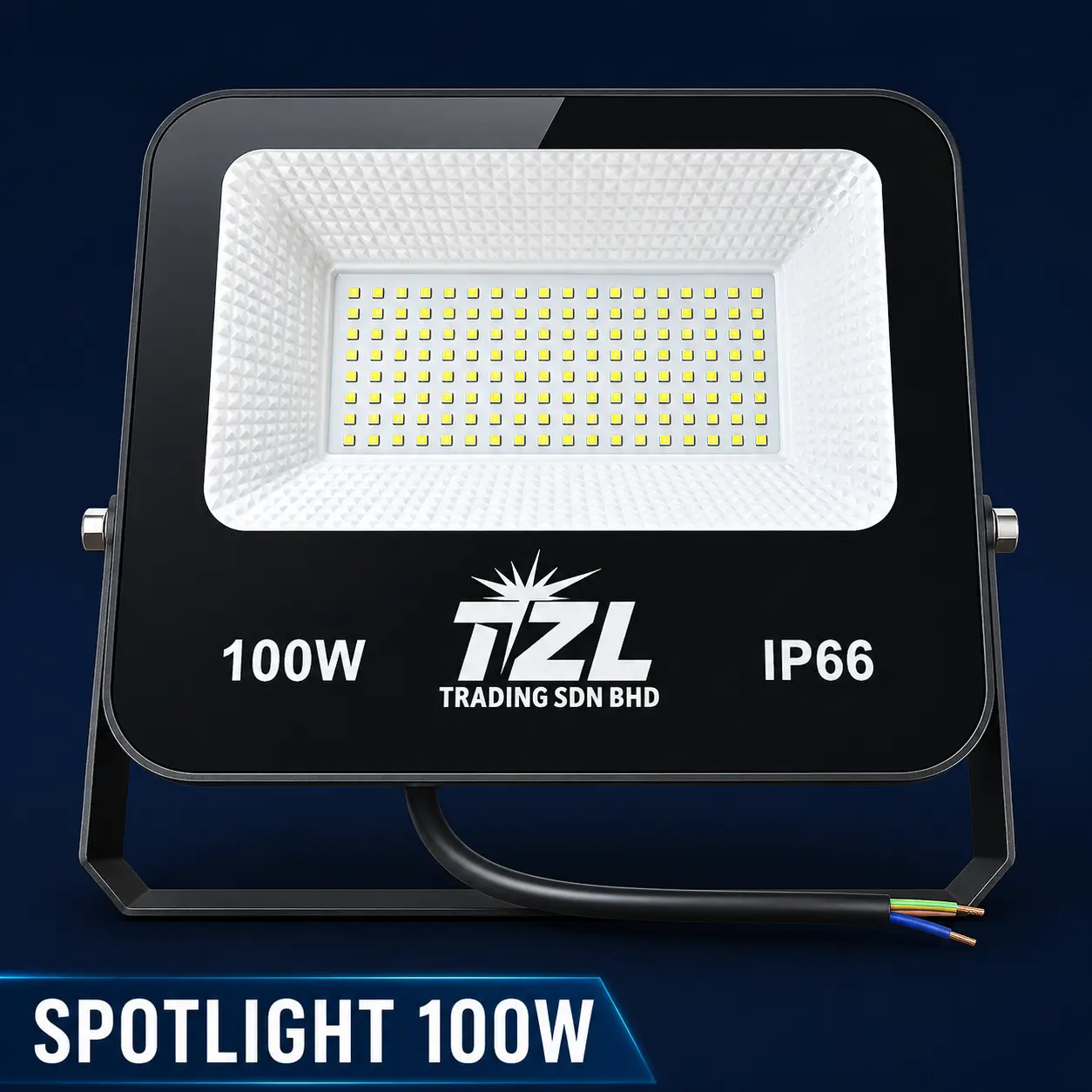 LED spotlight for signboard, billboard, building facade, and outdoor commercial lighting installation in Malaysia