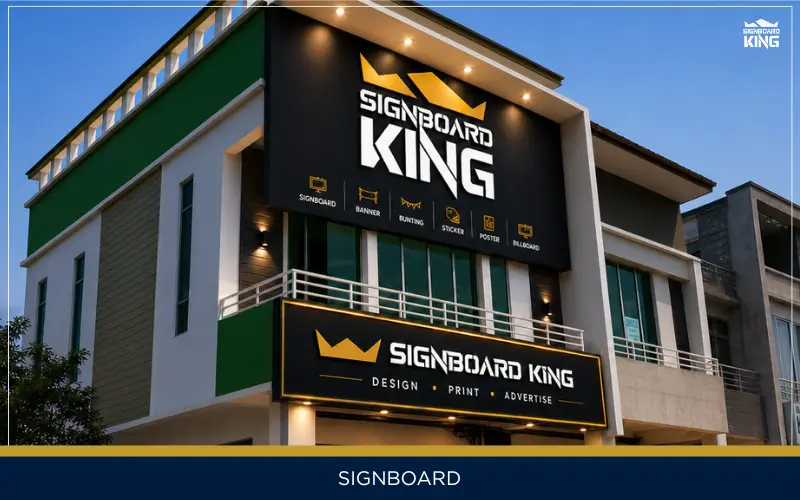 Custom outdoor signboard design and installation in Malaysia